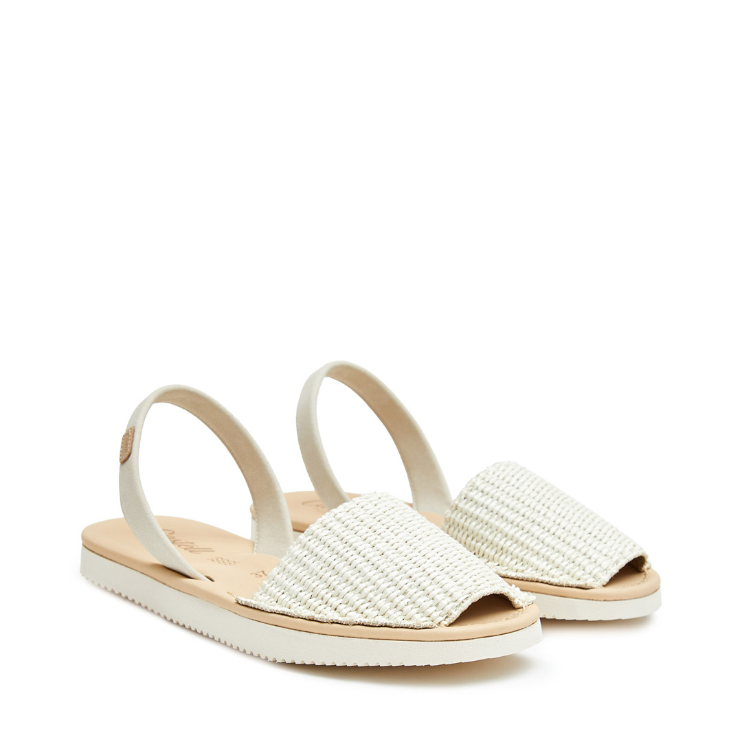 Flatform Avarcas | Raffia Cream