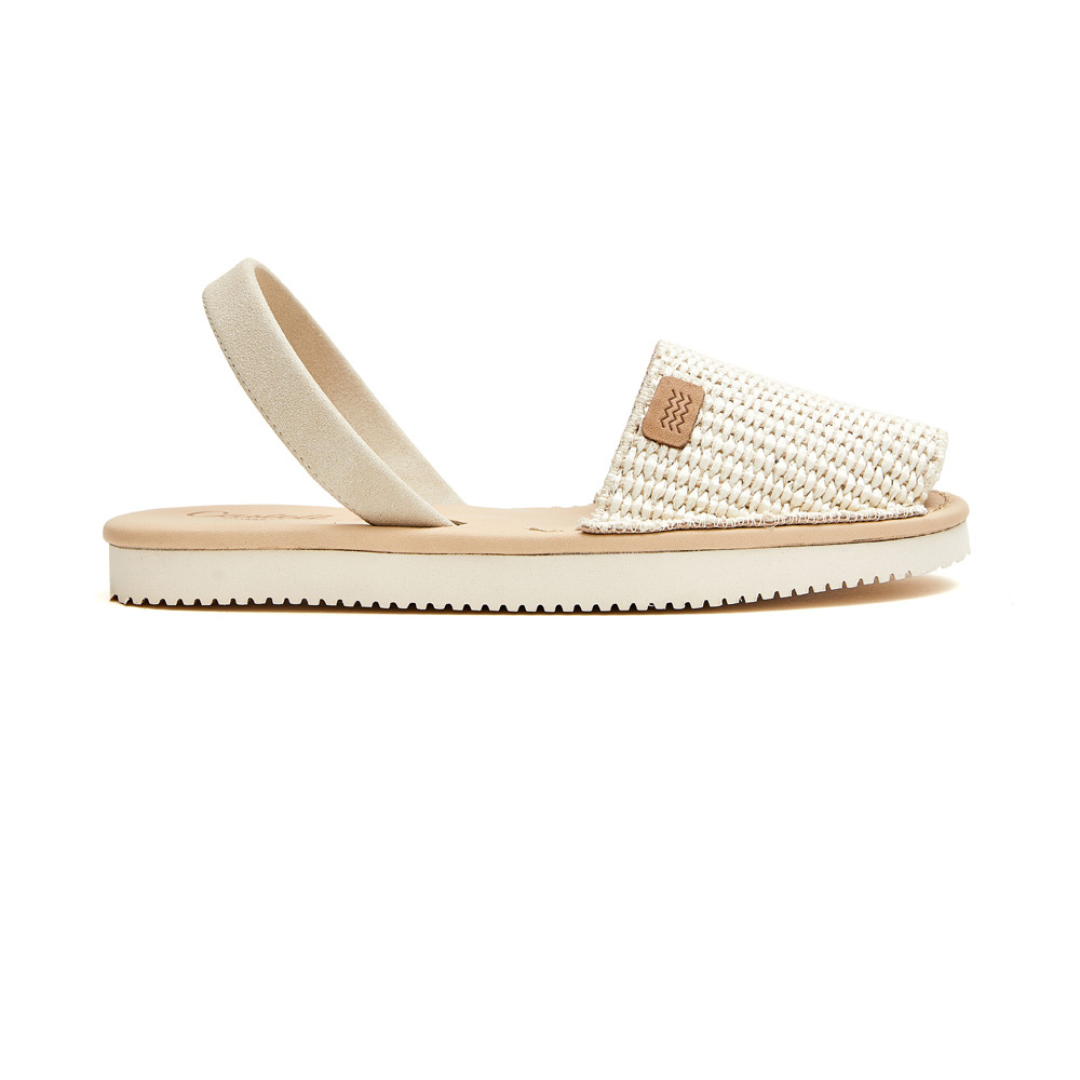 Flatform Avarcas | Raffia Cream