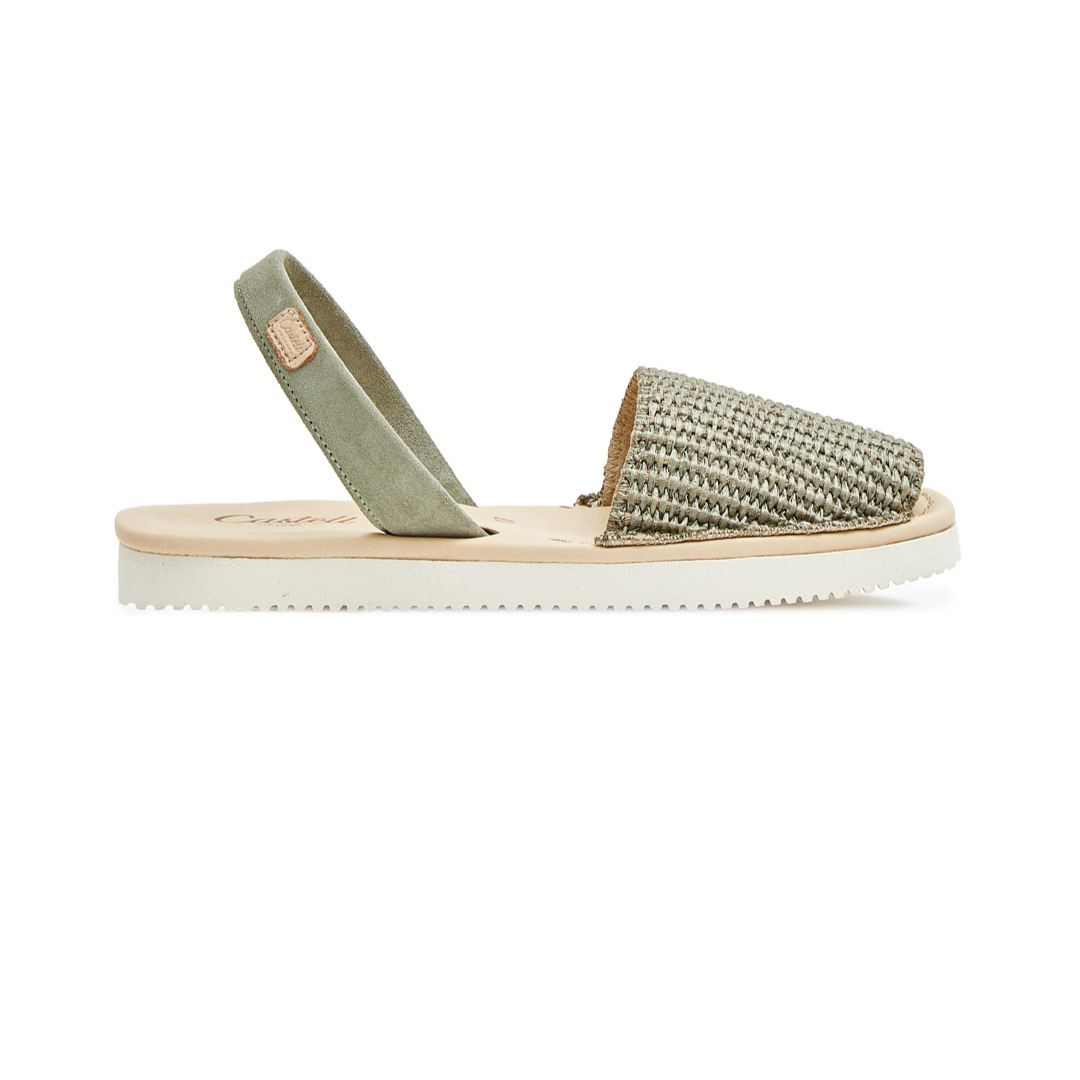 Flatform Avarcas | Raffia Olive