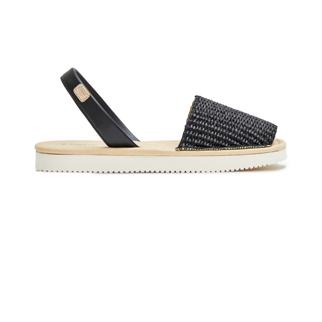 Flatform Avarcas | Raffia Black