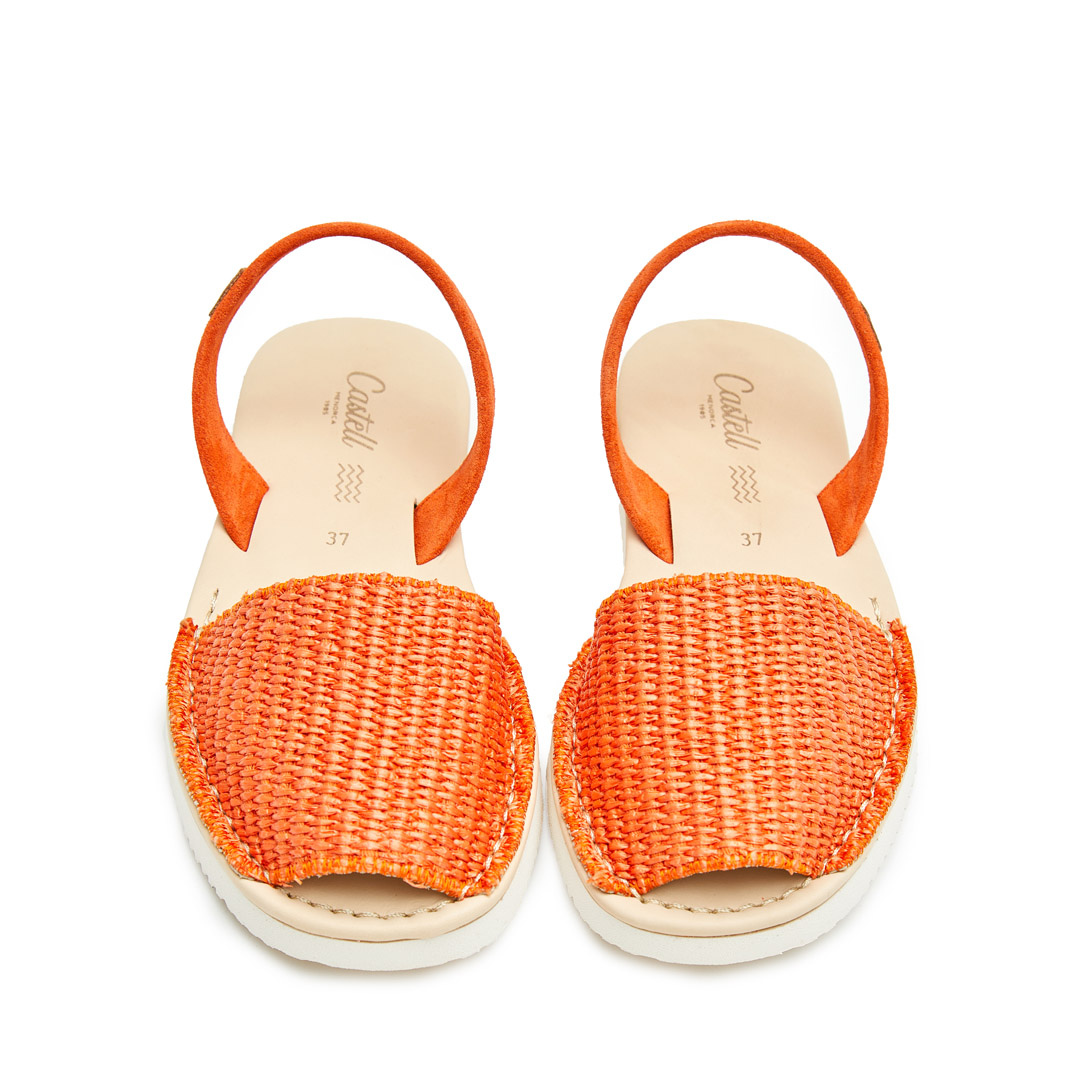 Flatform Avarcas | Raffia Orange