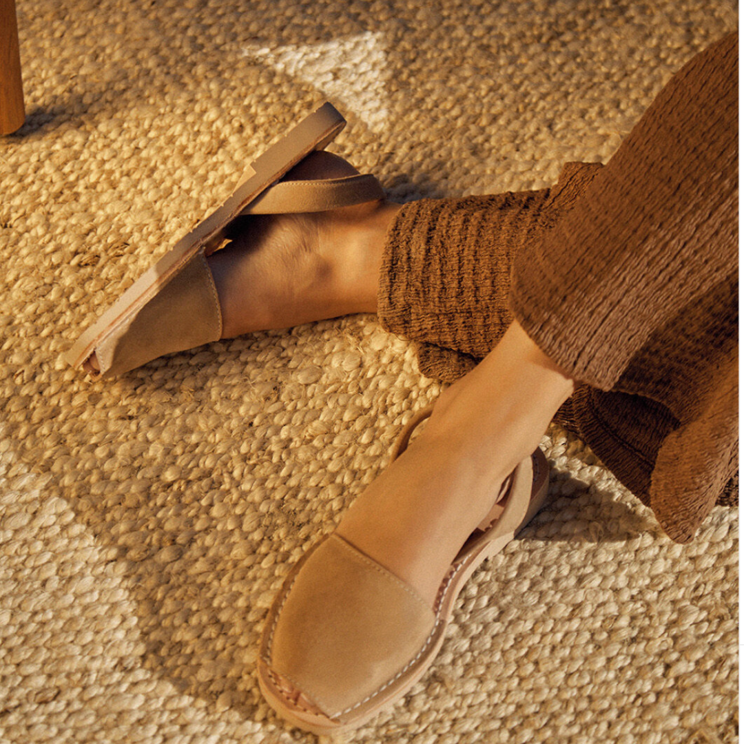 Flat Avarcas | Light Tan