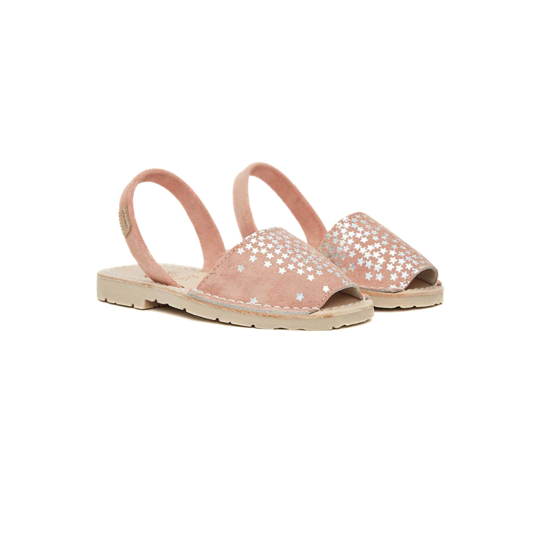 Kids | Flat Avarcas | Peach Stars
