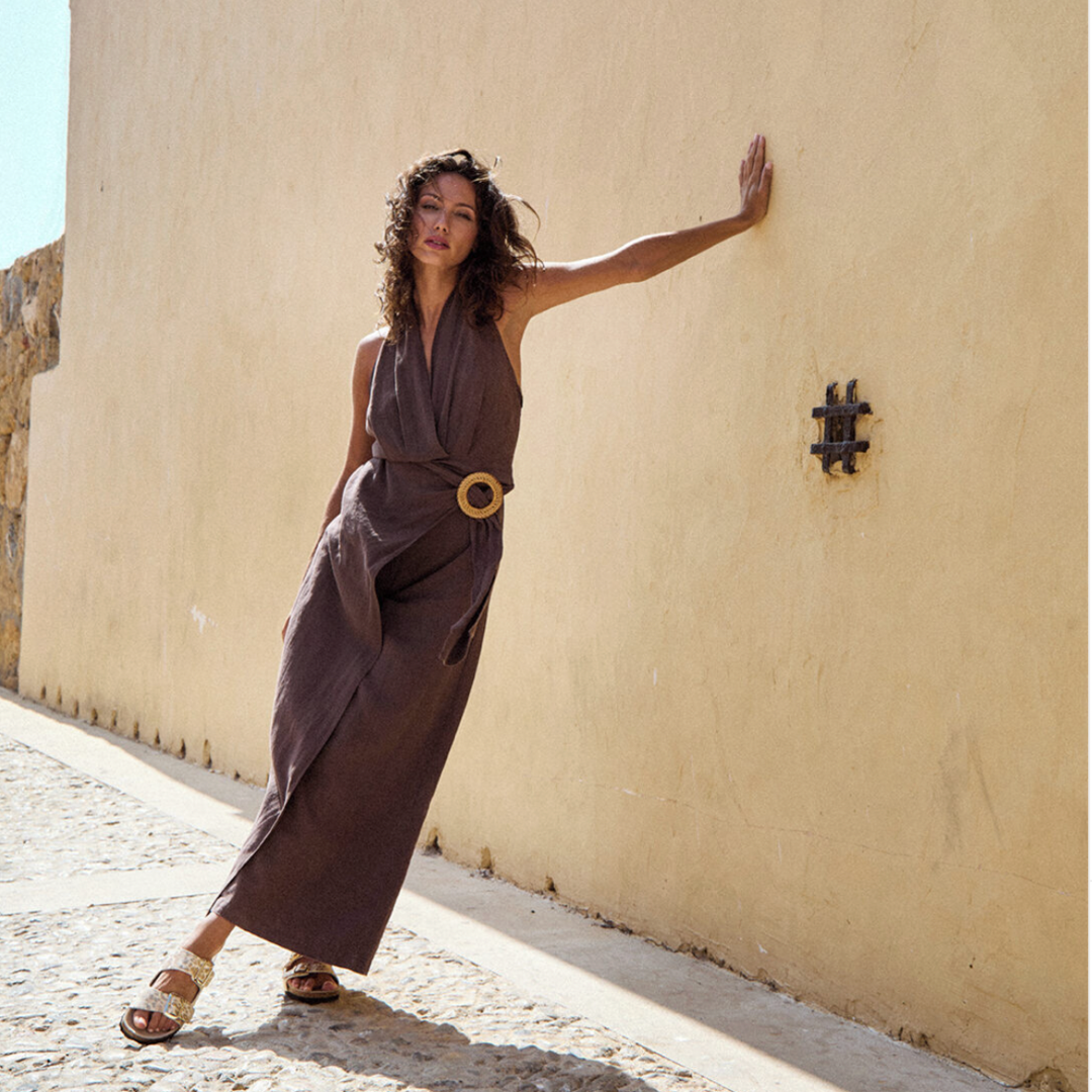 Bio Sandals | Metallic Leopard