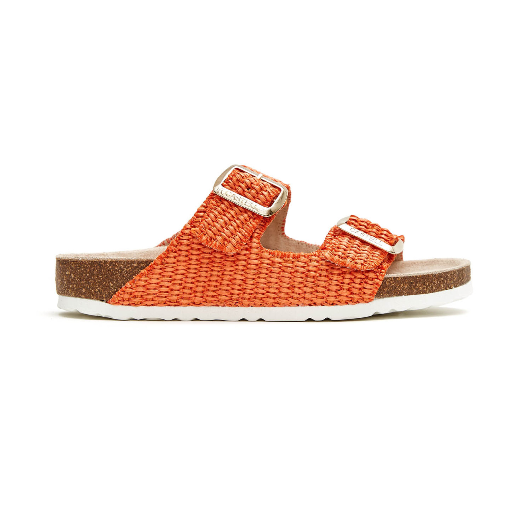 Bio Sandals | Raffia Orange