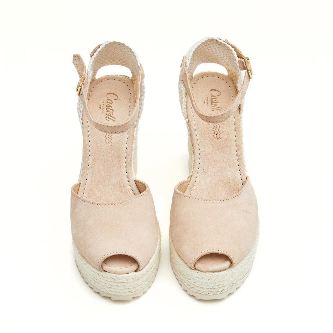 Wedge Espadrilles Peep toe | Beige