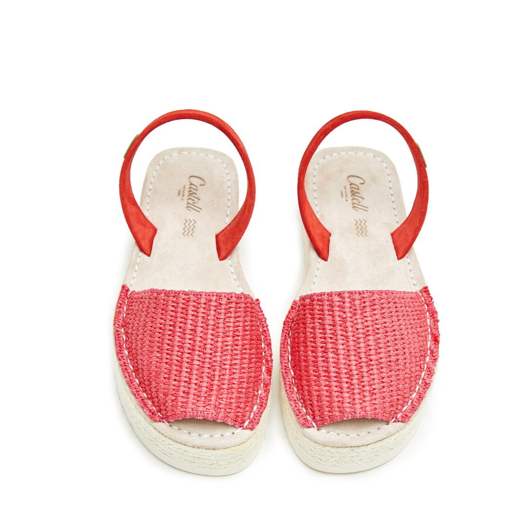 Platform Avarcas | Raffia Watermelon