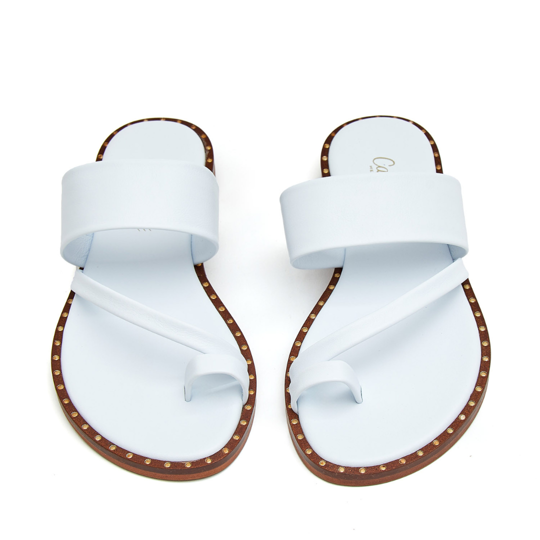 Flat Sandals | Romana White