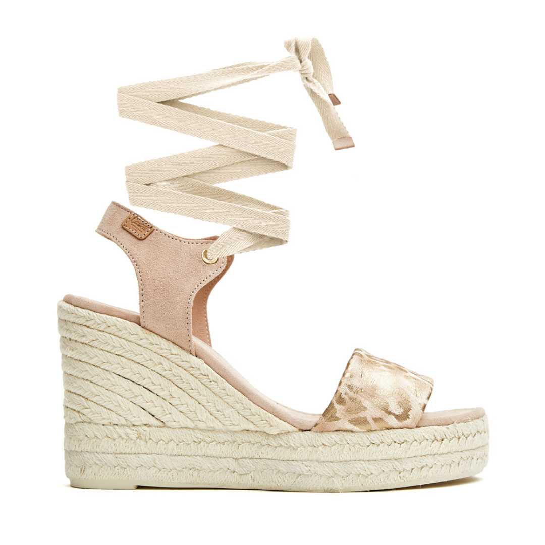Wedge Espadrilles Modern | Metallic Leopard