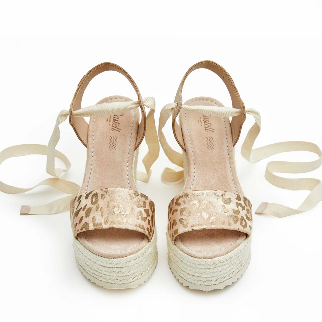 Wedge Espadrilles Modern | Metallic Leopard