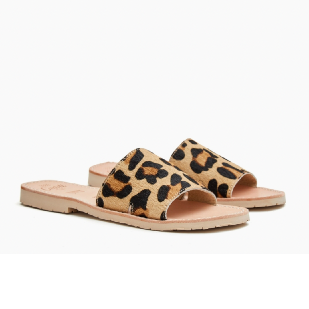 Slide Sandals | Leopard