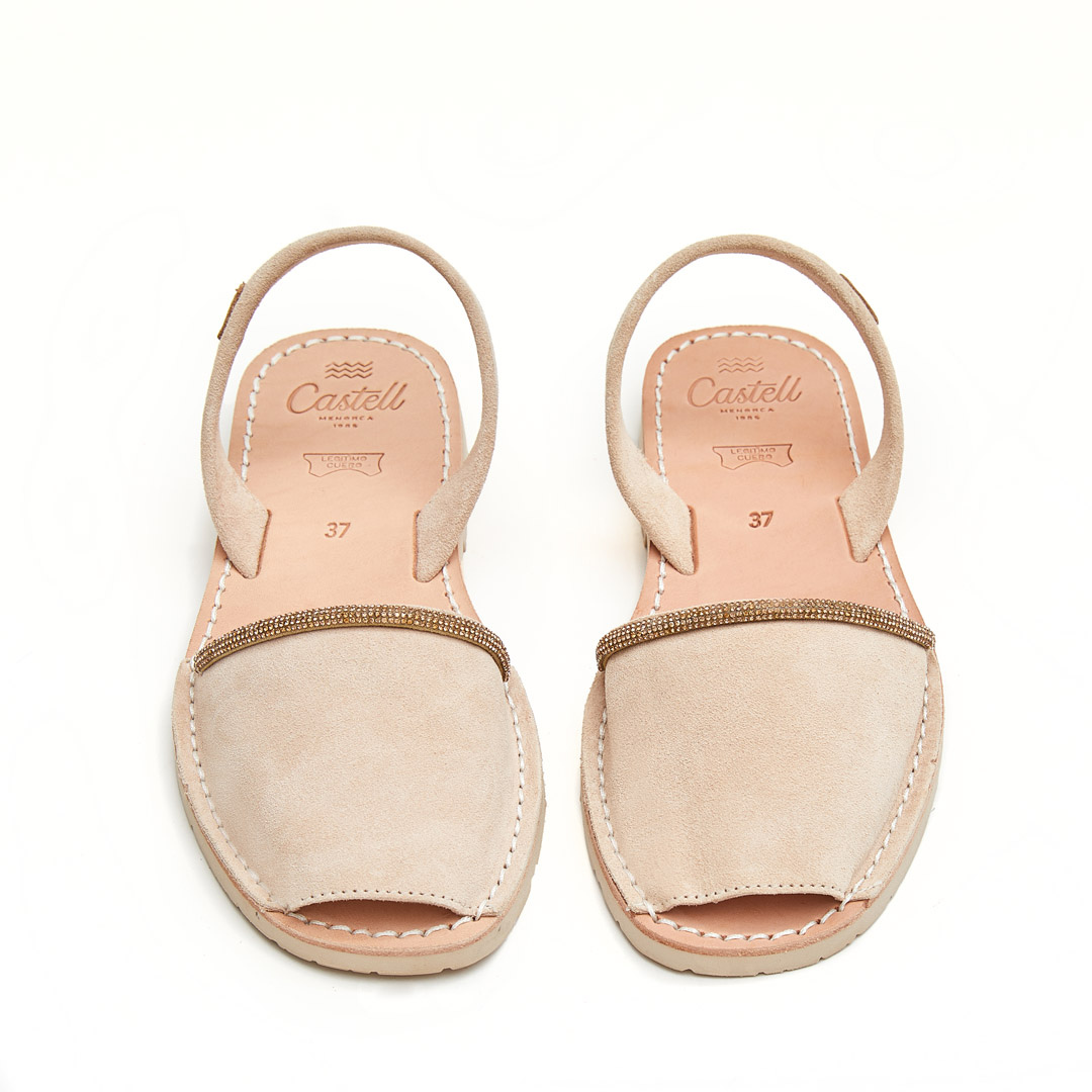 Flat Avarcas | Beige Brilliant