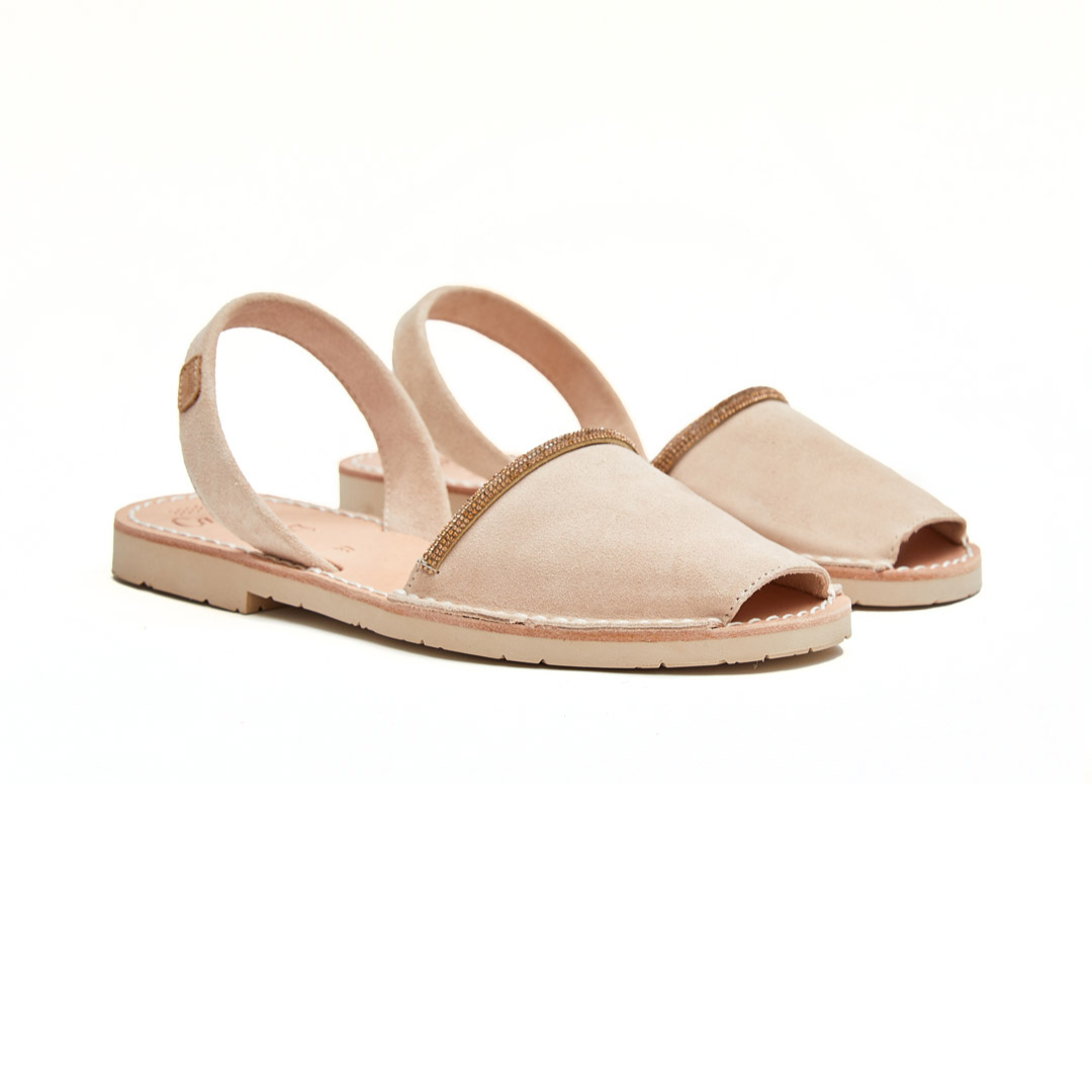 Flat Avarcas | Beige Brilliant