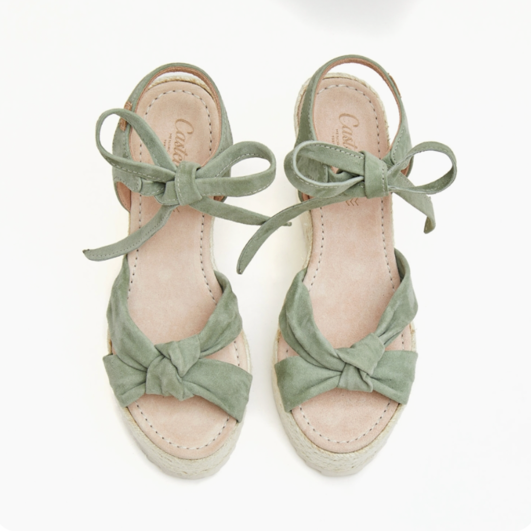 Wedge Espadrilles Knot | Olive