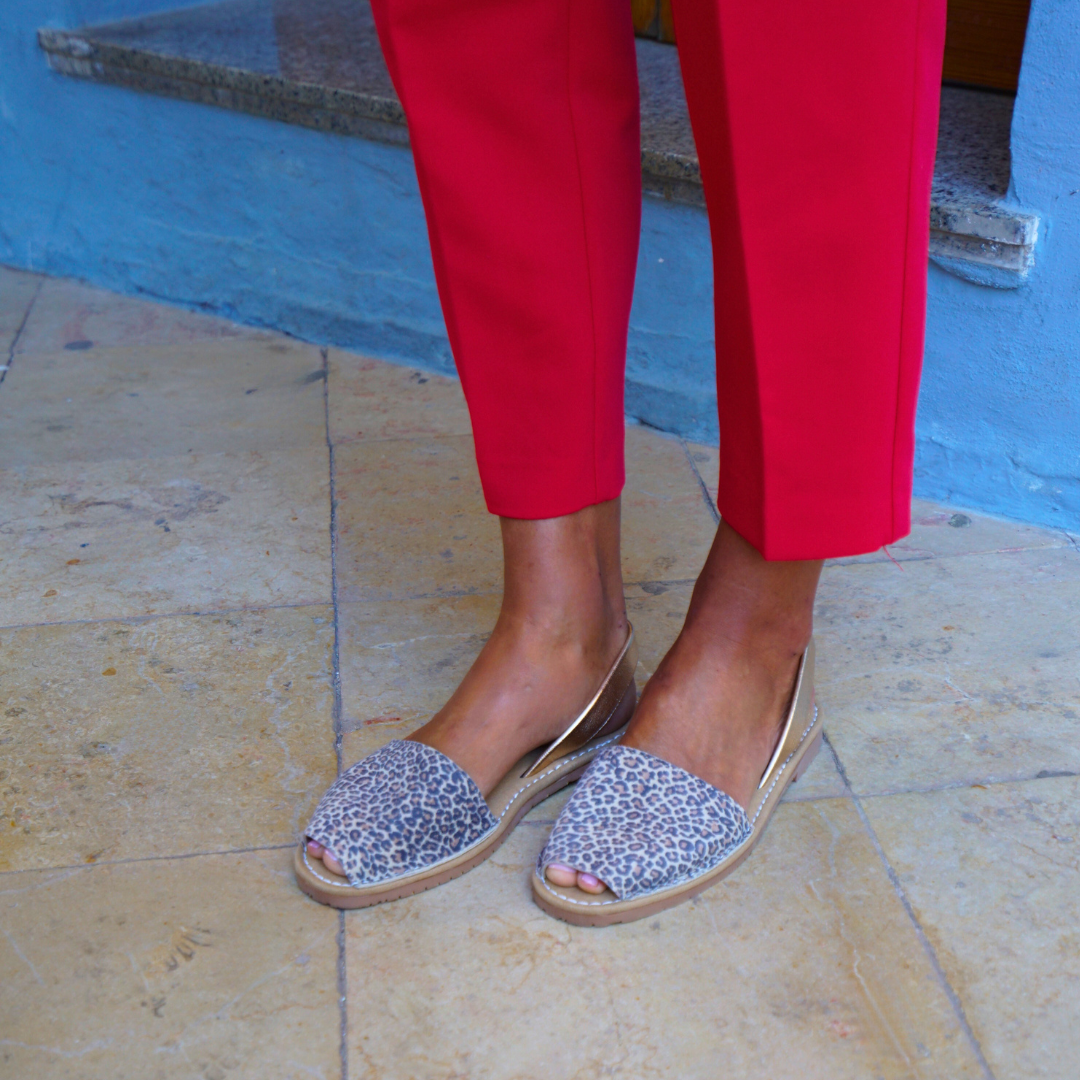 Wide Fit | Flat Avarcas | Panther (Padded)