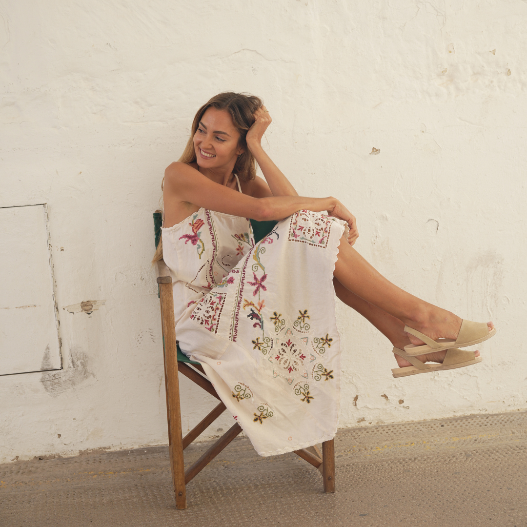 Flat Anatomical Avarcas | Light Tan