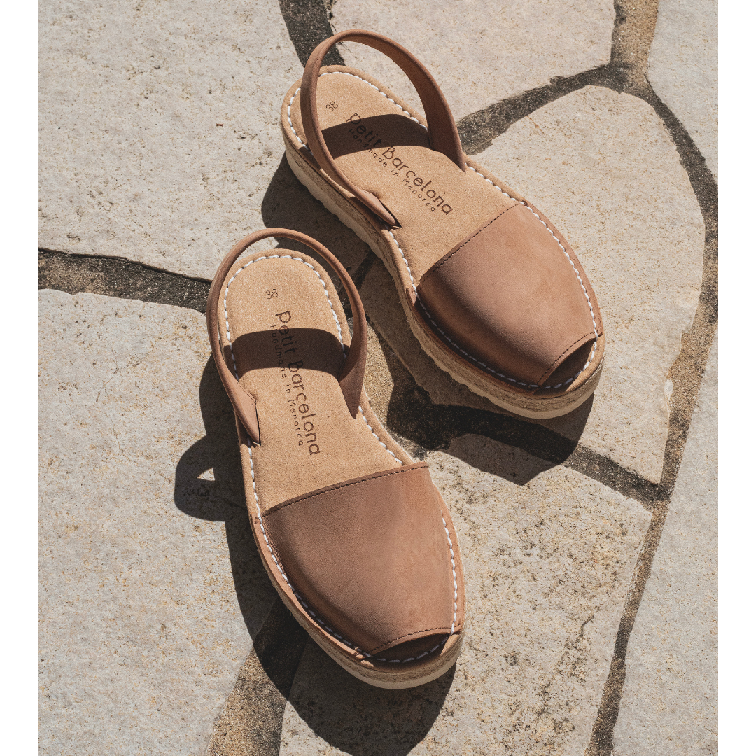 Platform Avarcas | Tan (Padded)