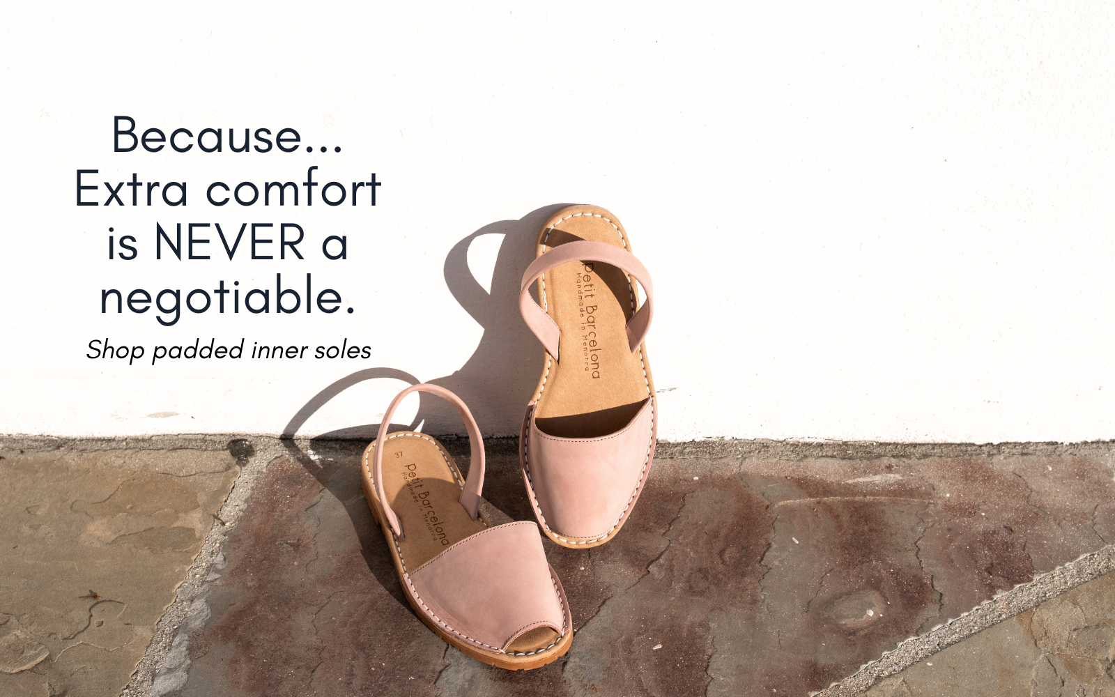 Flat Avarcas | Rose Mocha Glitter (Padded)