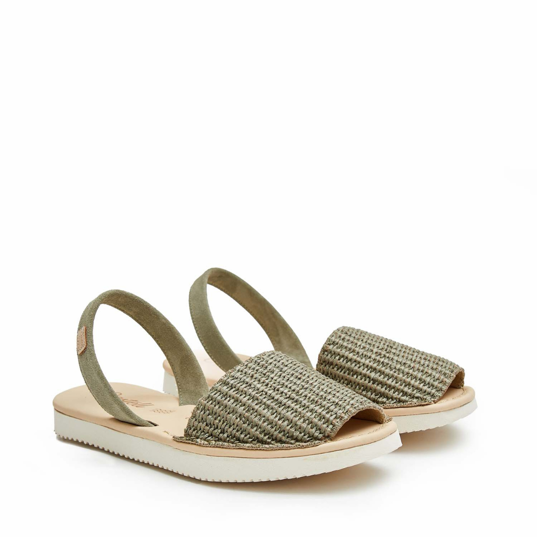 Flatform Avarcas | Raffia Olive