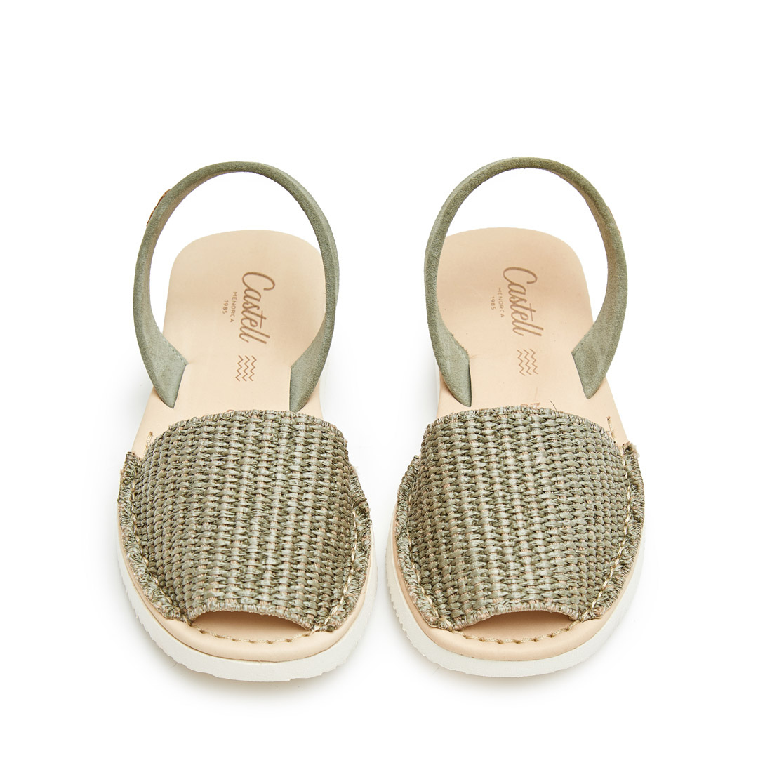 Flatform Avarcas | Raffia Olive