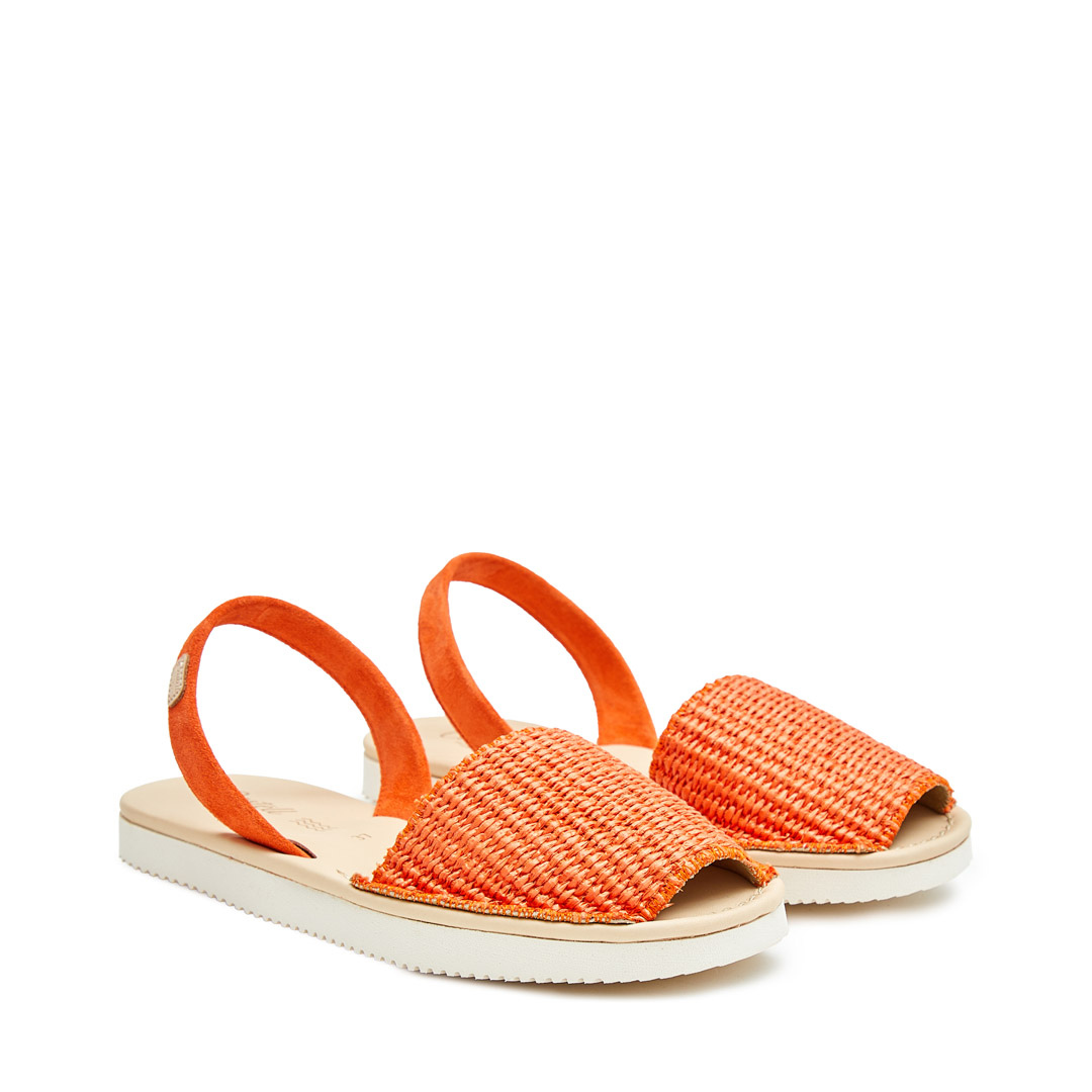 Flatform Avarcas | Raffia Orange