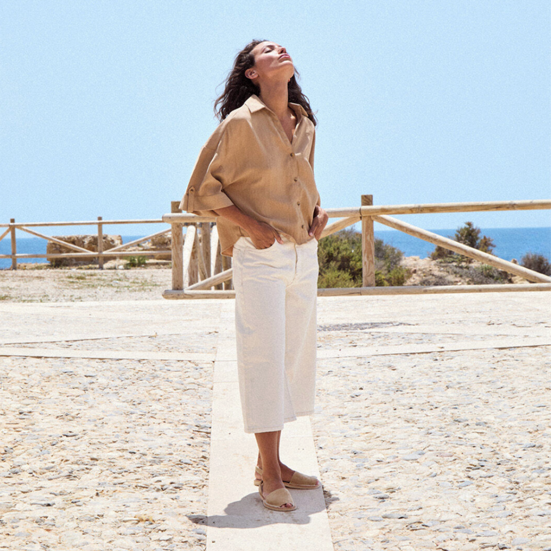 Flat Avarcas | Light Tan