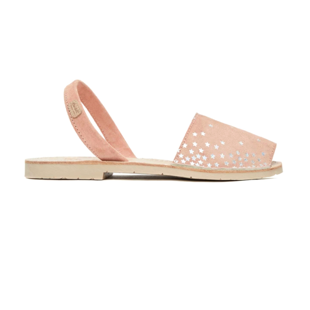 Flat Avarcas | Peach Stars