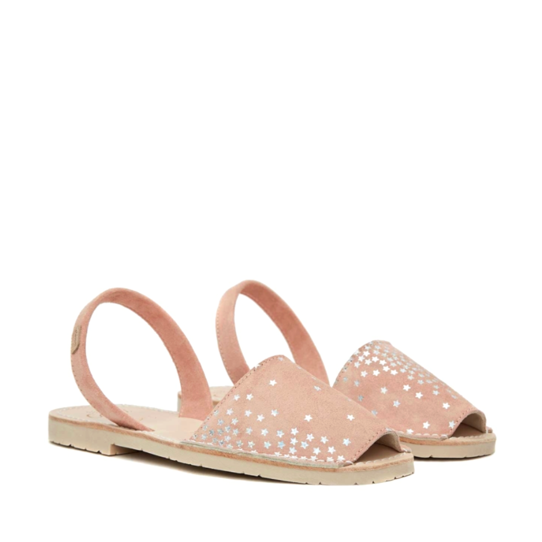 Flat Avarcas | Peach Stars