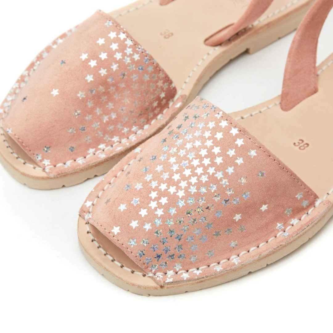 Flat Avarcas | Peach Stars
