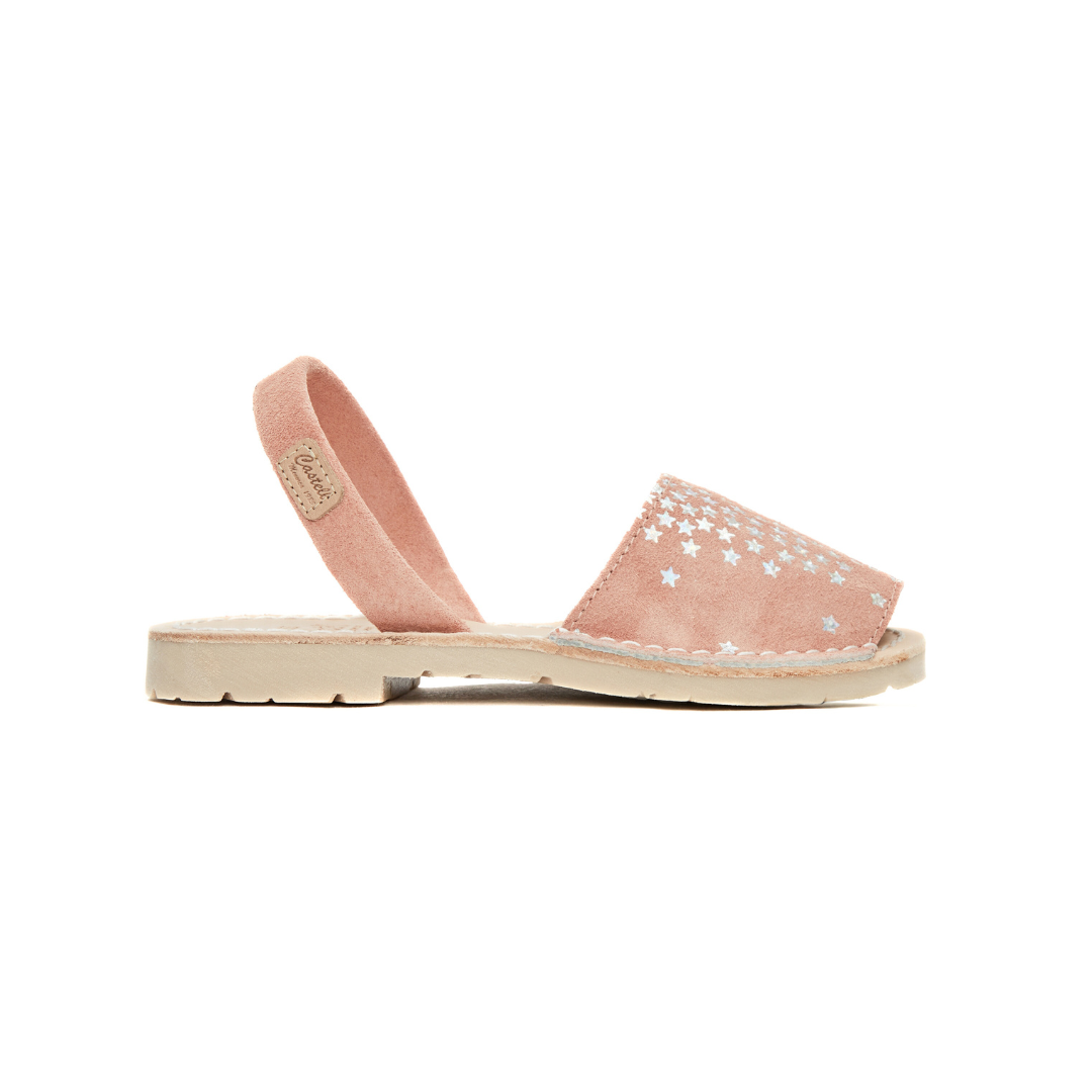 Kids | Flat Avarcas | Peach Stars