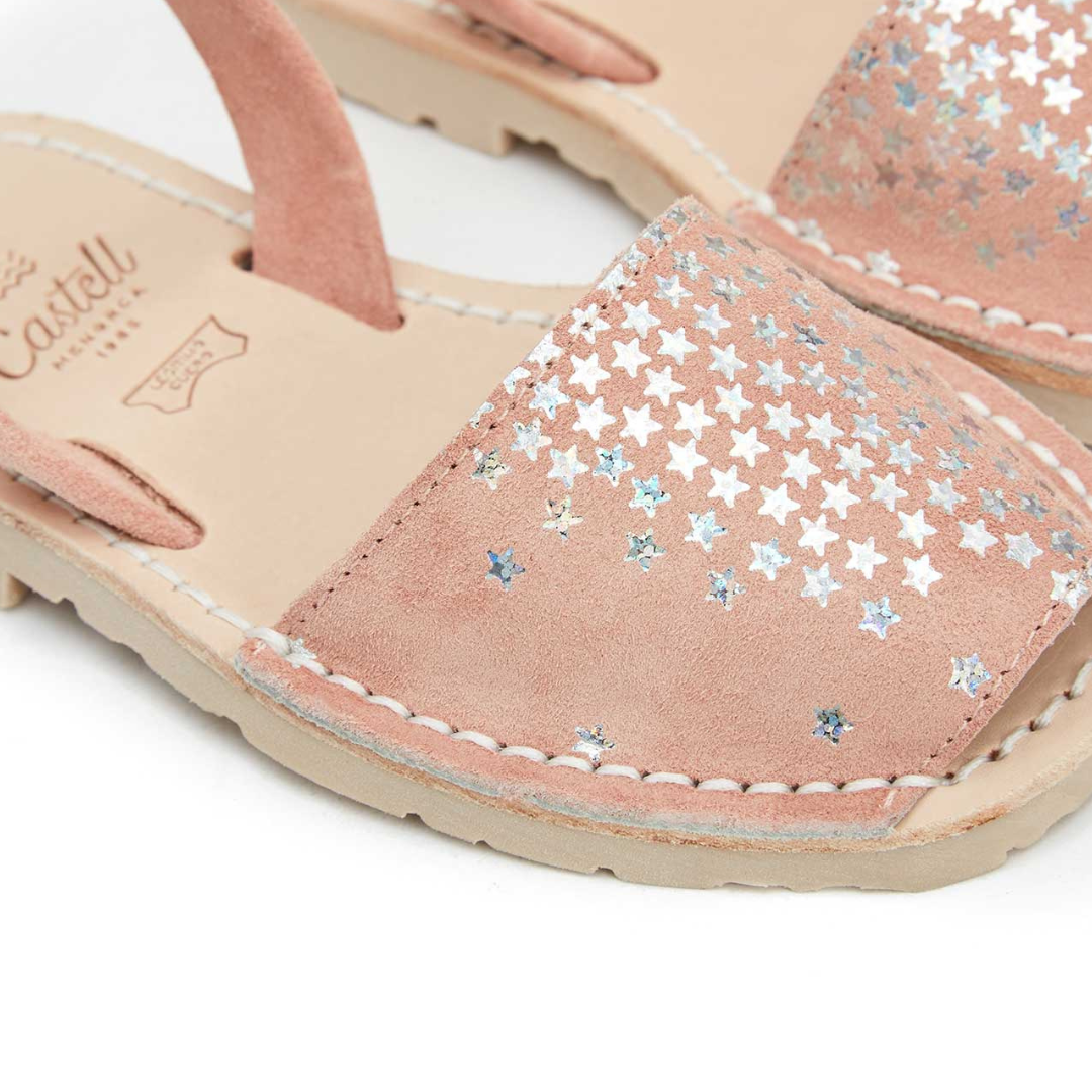 Kids | Flat Avarcas | Peach Stars