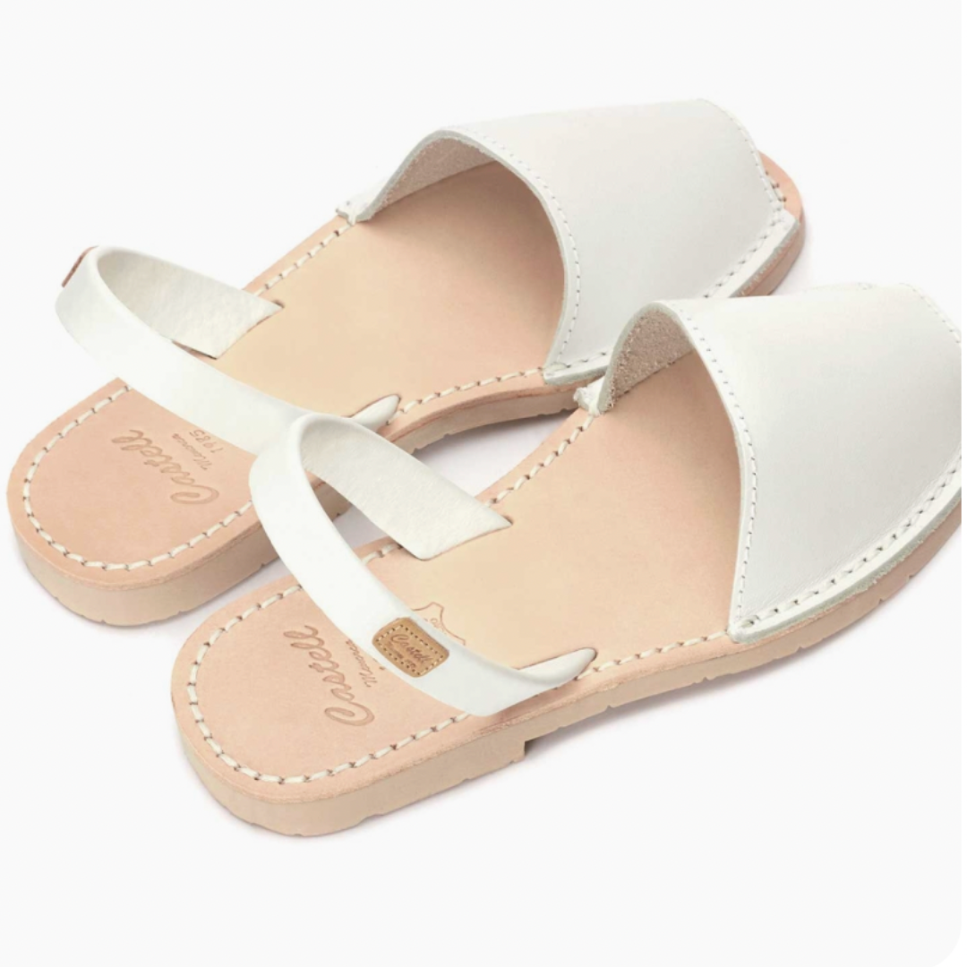 Flat Avarcas | White