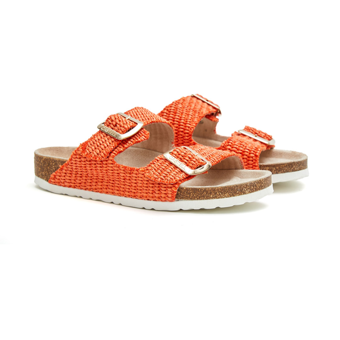 Bio Sandals | Raffia Orange
