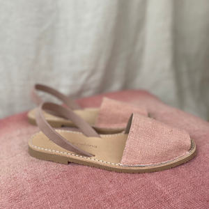 Petit Barcelona x espanyolet flat sandals almond blossom pink