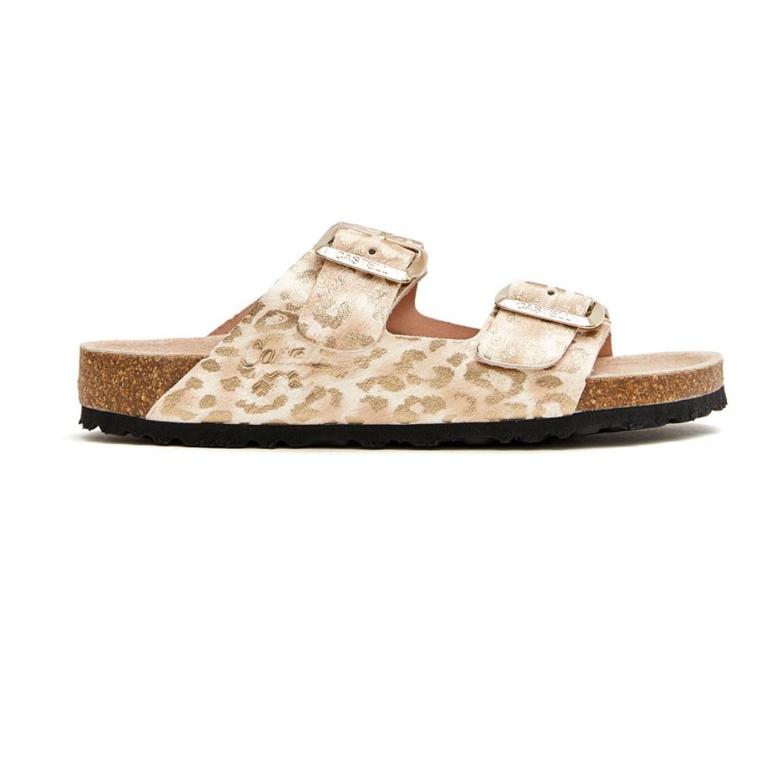 Bio Sandals | Metallic Leopard