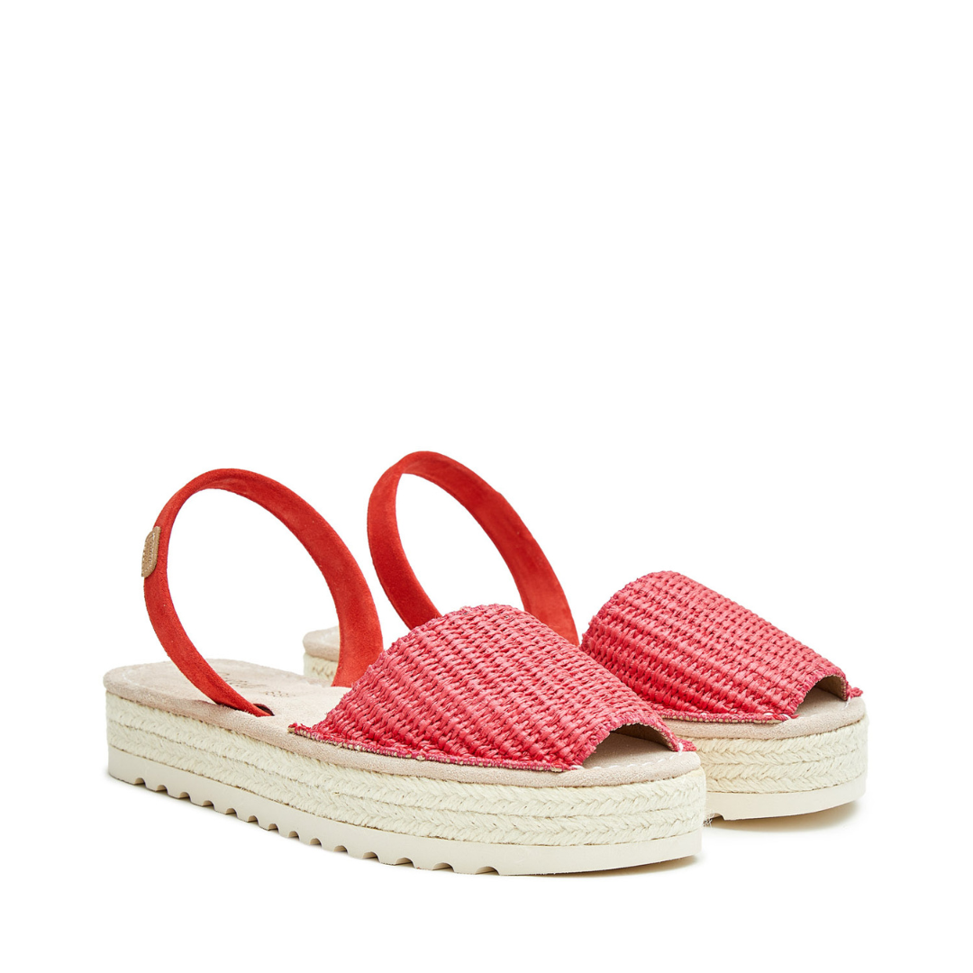 Platform Avarcas | Raffia Watermelon