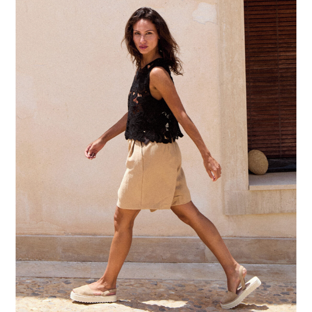 Platform Avarcas | Beige