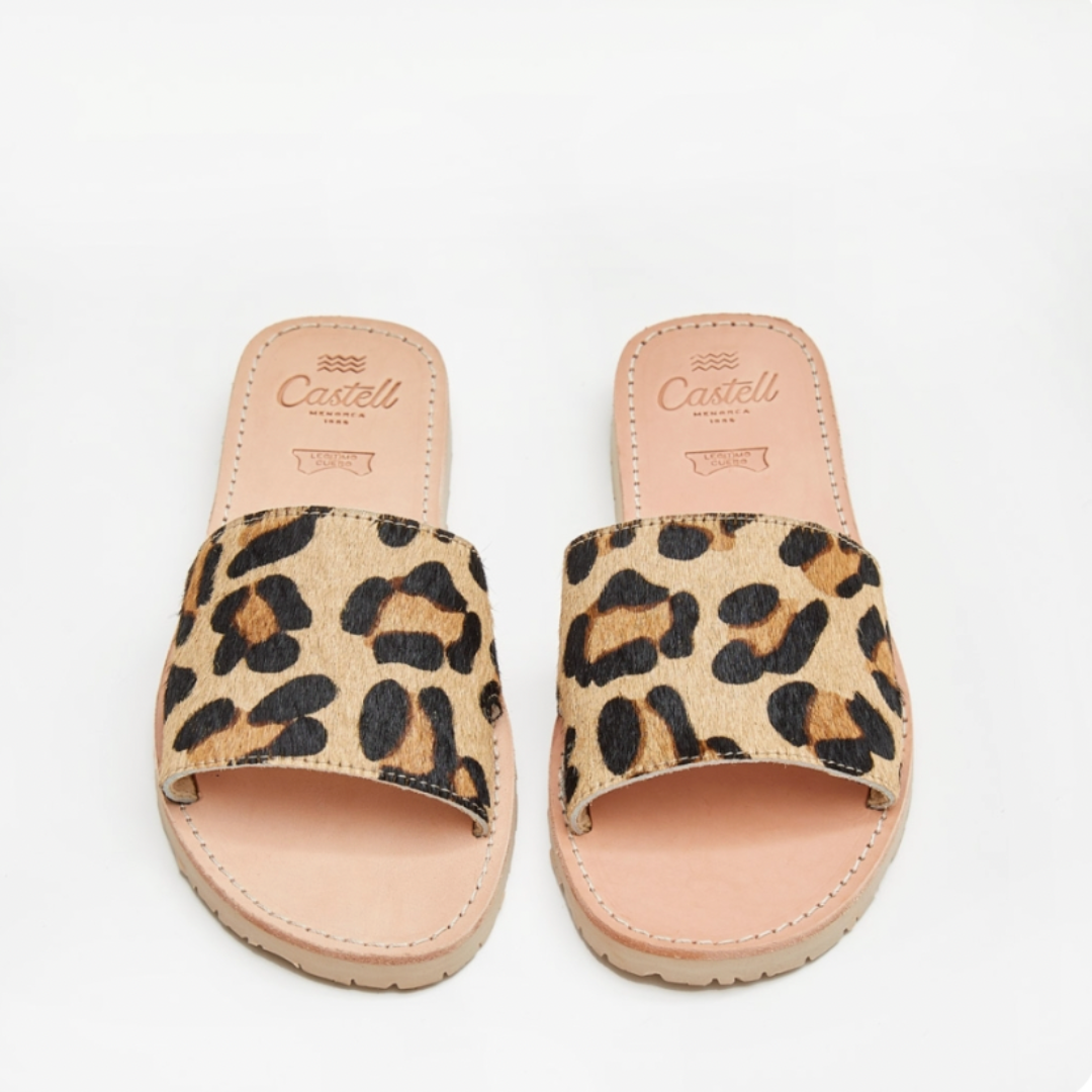 Slide Sandals | Leopard