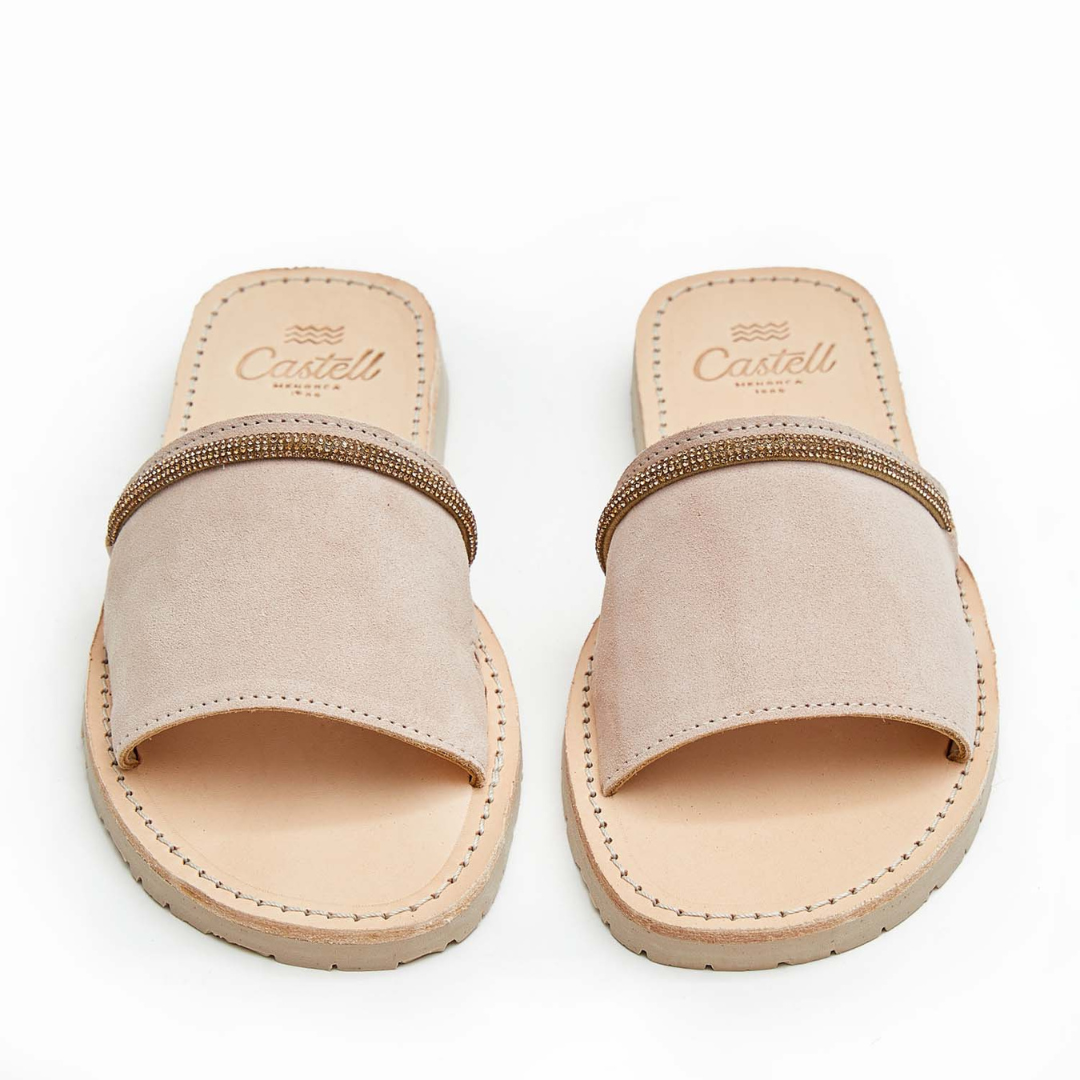 Slide Sandals | Beige Brilliant