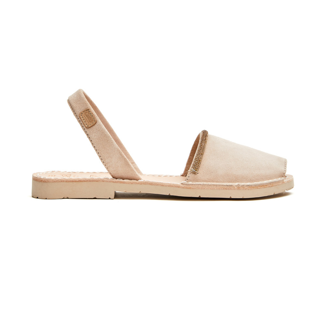 Flat Avarcas | Beige Brilliant