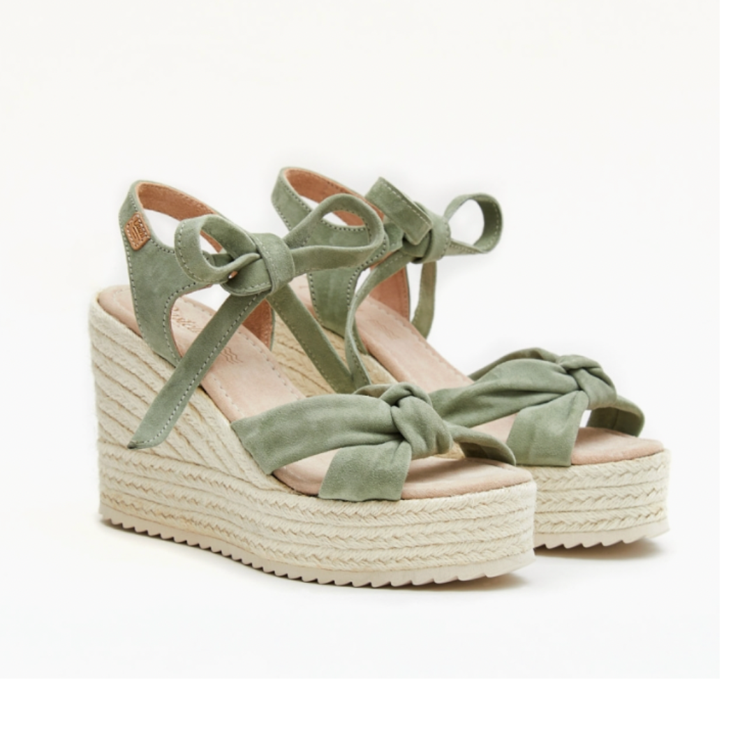 Wedge Espadrilles Knot | Olive