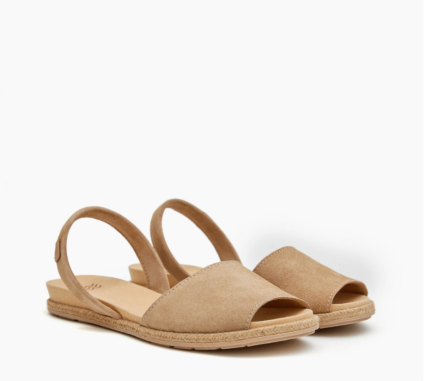 Flat Anatomical Avarcas | Light Tan