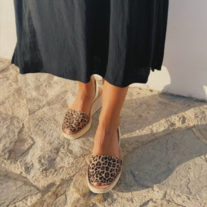 Wedges | Leopard Champagne